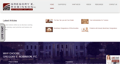 Desktop Screenshot of gregoryerobinson.com
